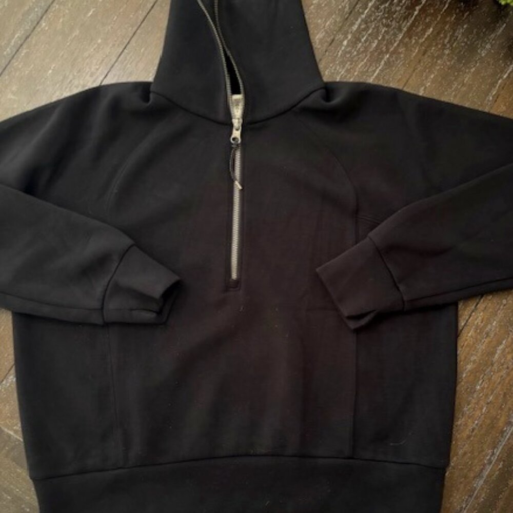 Spanx Black half zip pullover, long sleeve, Size Small